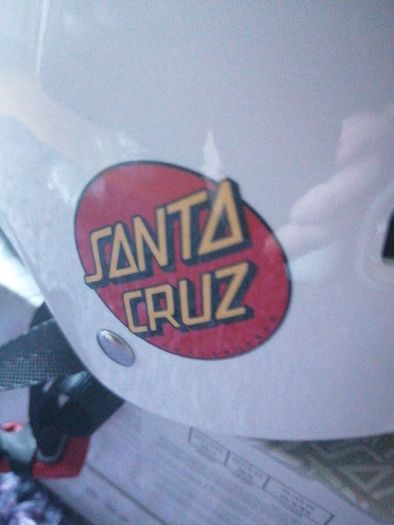 Unisex Santa Cruz Bullet Slasher Skateboard, Bmx Etc Helmet Really Cool!