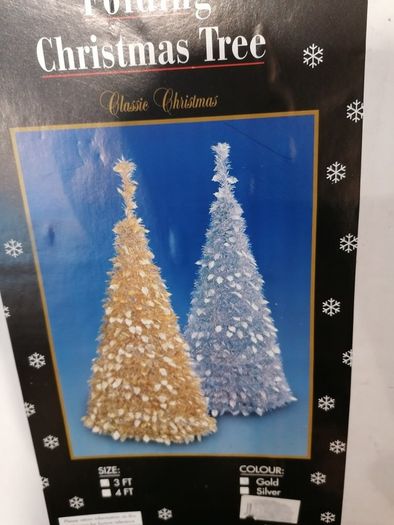Christmas Tree 3' Gold pop up style 3 Foot High 2 Available