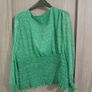 Green long sleeve occasion top size 18 dunnes stores/gallery Image 3