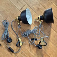 Ikea black Wall Lamp / Clamp Lamp spotlight x2