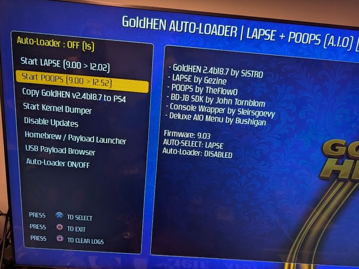 Ps4 slim goldhen