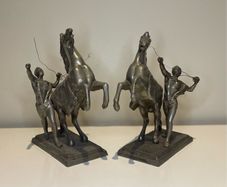 Pair Of Marley Horses Figurines