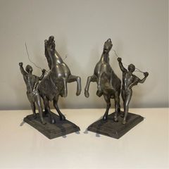 Pair Of Marley Horses Figurines