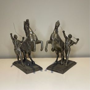 Pair Of Marley Horses Figurines