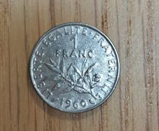 France 1 franc Coin