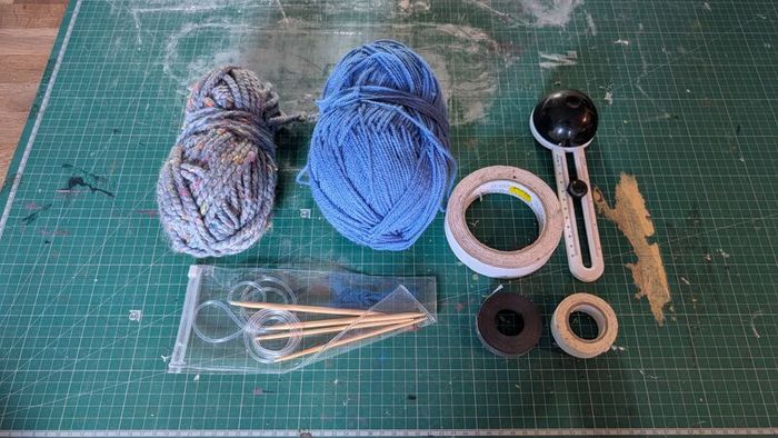 Used art supplies