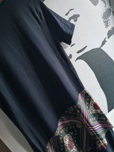 Zara Versace Style Print Scarf Long Tunic Dress