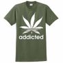 Addicted Marijuana T-shirts tee top shirt Image 2