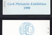 1990 Ireland Cork Philatelic Exhibition Booklet . Contains 2 X 30p stamp Anniversary Commemorative Stamps No 259