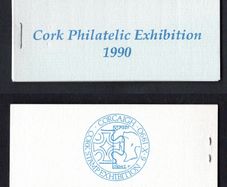 1990 Ireland Cork Philatelic Exhibition Booklet . Contains 2 X 30p stamp Anniversary Commemorative Stamps No 259