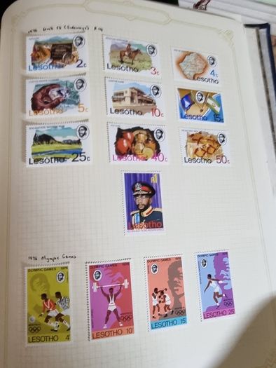 Stamp album 153 Botswana, Lesotho