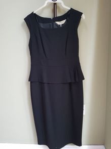 black peplum dress 10 New