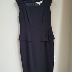 black peplum dress 10 New
