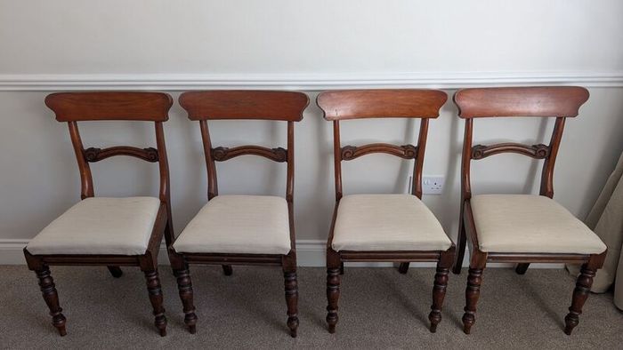 Regency dining room chairs x4