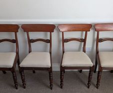 Regency dining room chairs x4