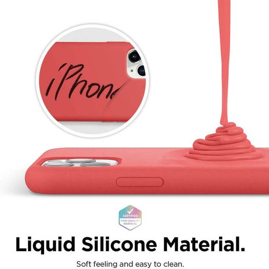 Liquid Silicone Case For iPhone 11 Pro Luxury Thin Soft Phone Cover New Red - FHT5IP11PLK