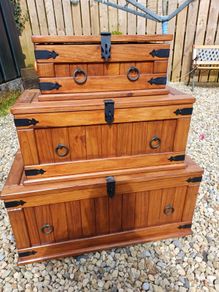 Vintage Wooden Storage Boxes