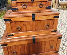 Vintage Wooden Storage Boxes