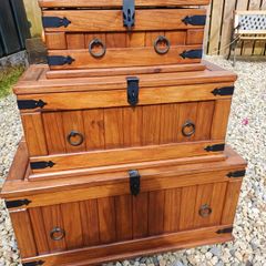 Vintage Wooden Storage Boxes