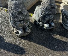 Garden gnome stone ornaments