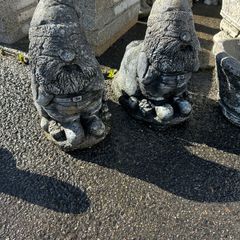 Garden gnome stone ornaments