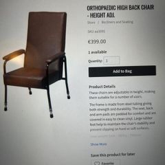 Orthopedic chair