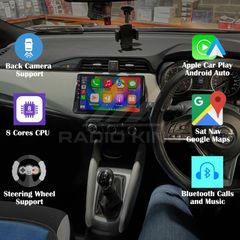Premium Carplay Nissan Micra Android Auto Radio