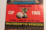 1974 League Cup Final - Man City v Wolves - match programme