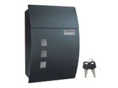 Powder-coated steel Post Pox Mail Box  Letter Box FREE DELIVERY