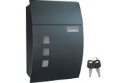 Powder-coated steel Post Pox Mail Box  Letter Box FREE DELIVERY