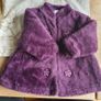 Purple Fur Girls Coat Age 6/12 mths Image 8