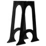 Dining Table Legs 2 pcs with Arched Base A-Frame Cast Iron Image 2