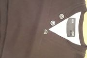 F&amp;F Blue Men's Charcoal Long Sleeve Sweatshirt with White Mock Layer in Size XXXL (Brand New &amp; Tagged)
