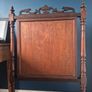 Antique Victorian Rosewood Fire screen, Fine Berlin Woolwork Embroidered Panel. Image 9