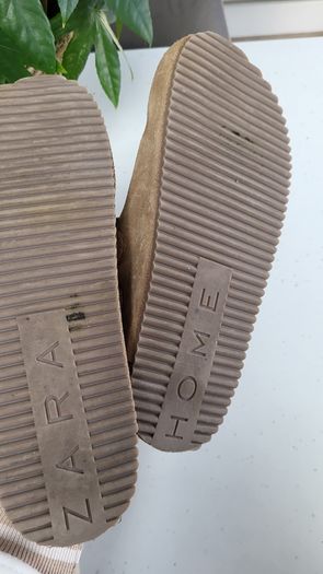 ZARA Birkenstock style Boston suede slip on Sz 39 (Fit 6-6.5 UK)