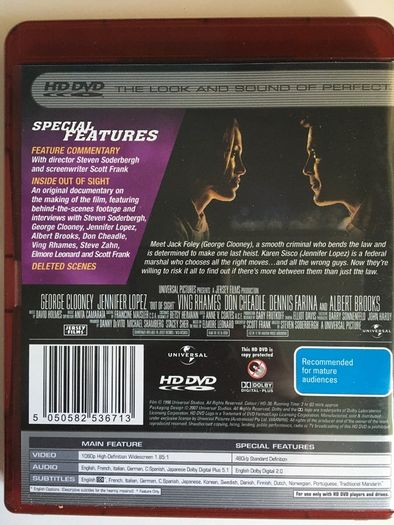 Out Of Sight [1998] George Clooney & Jennifer Lopez [ HD-DVD Movie ]