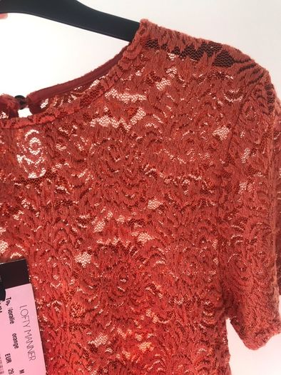 Lofty Manner Orange top size 10 New with tags