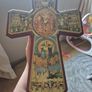 Unique Find Vintage Large Holy Trinity Cross. Religious. Image 4