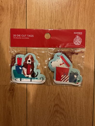 20 Die Cut Tags Brand New