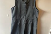 Dunnes grey pinafore (as new) age 12-13
