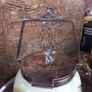 1930s glass painted biscuit barrel, D18 Image 3
