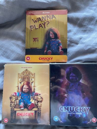 Chucky TV Series 1-3 Blu Ray Bundle Brand New (Not Hot Toys/Neca)