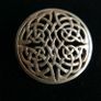Vintage Sterling Silver 925 Round Celtic Knot Trinity Brooch Dancing Pin 1,4" - 7g Image 7