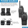 NEW SALE | Walkie Talkies Long Range 2Pcs, Walkie Talkies for Adults with Rechargeable Batteries, 2 Way Radio with LED Light Earpieces 16CH Supports VOX Function Image 5