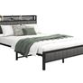 Double Bed Frame With Storage Headboard, Upholstered Platform Bed Frame/Mattress Foundation/Metal Slat Support/No Box Spring Needed/Dark Grey Image 3