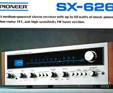 Vintage Gold Pioneer Sx-626 Receiver From The Japanese Golden Era 1970s Rare Model Lots Of Power 6 Speaker Outputs Twin Phono Stage For 2 Turntables