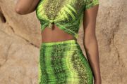 Neon Green Two Piece