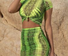 Neon Green Two Piece