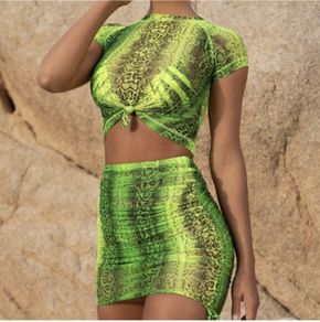 Neon Green Two Piece