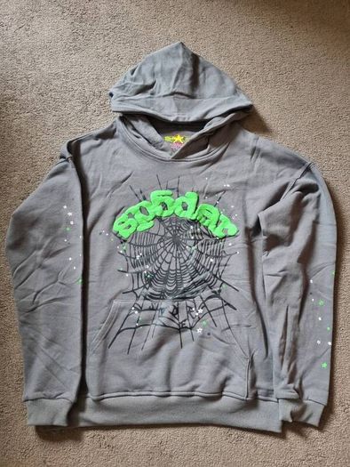 Sp5der hoodie grey